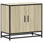 vidaXL Badezimmer-Waschbeckenschrank Sonoma-Eiche 65 x 33 x 60 cm Holzwerkstoff