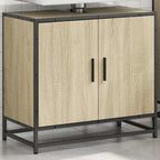 vidaXL Badezimmer-Waschbeckenschrank Sonoma-Eiche 65 x 33 x 60 cm Holzwerkstoff