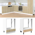 vidaXL Herdumbauschrank Sonoma-Eiche 60x46x81,5 cm Holzwerkstoff