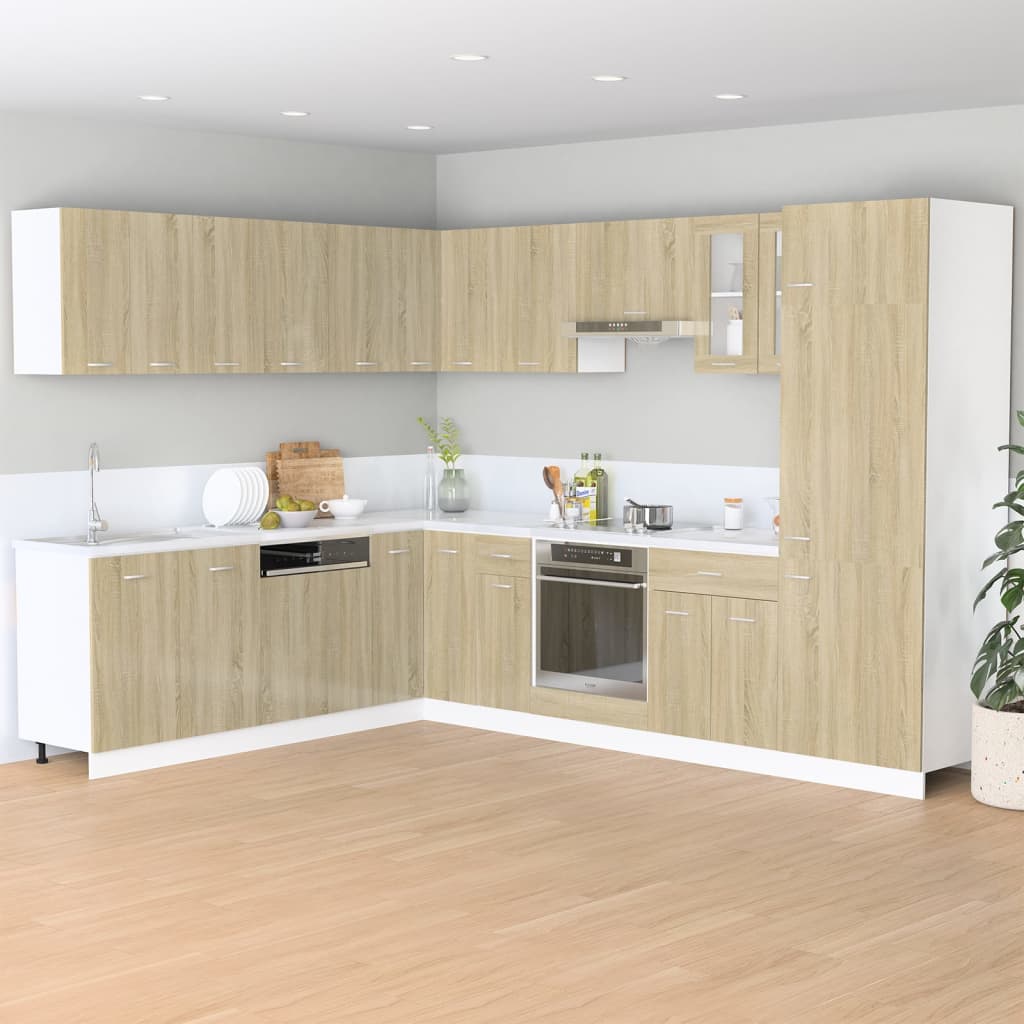 vidaXL Wandschrank Lyon Sonoma-Eiche 50x31x60 cm Holzwerkstoff