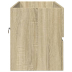 vidaXL Waschbeckenschrank Sonoma-Eiche 100x38,5x45 cm Holzwerkstoff