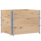 vidaXL Paletten-Aufsatzrahmen 3 Stk. 80x60 cm Massivholz Kiefer