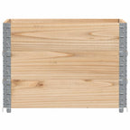 vidaXL Paletten-Aufsatzrahmen 3 Stk. 80x60 cm Massivholz Kiefer