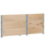 vidaXL Paletten-Aufsatzrahmen 3 Stk. 80x60 cm Massivholz Kiefer