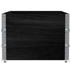 vidaXL Paletten-Aufsatzrahmen 3 Stk. Schwarz 120x180 Massivholz Kiefer