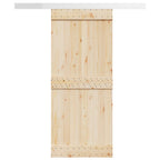 vidaXL Schiebetürbeschlag-Set 183 cm Aluminiumlegierung Silbern