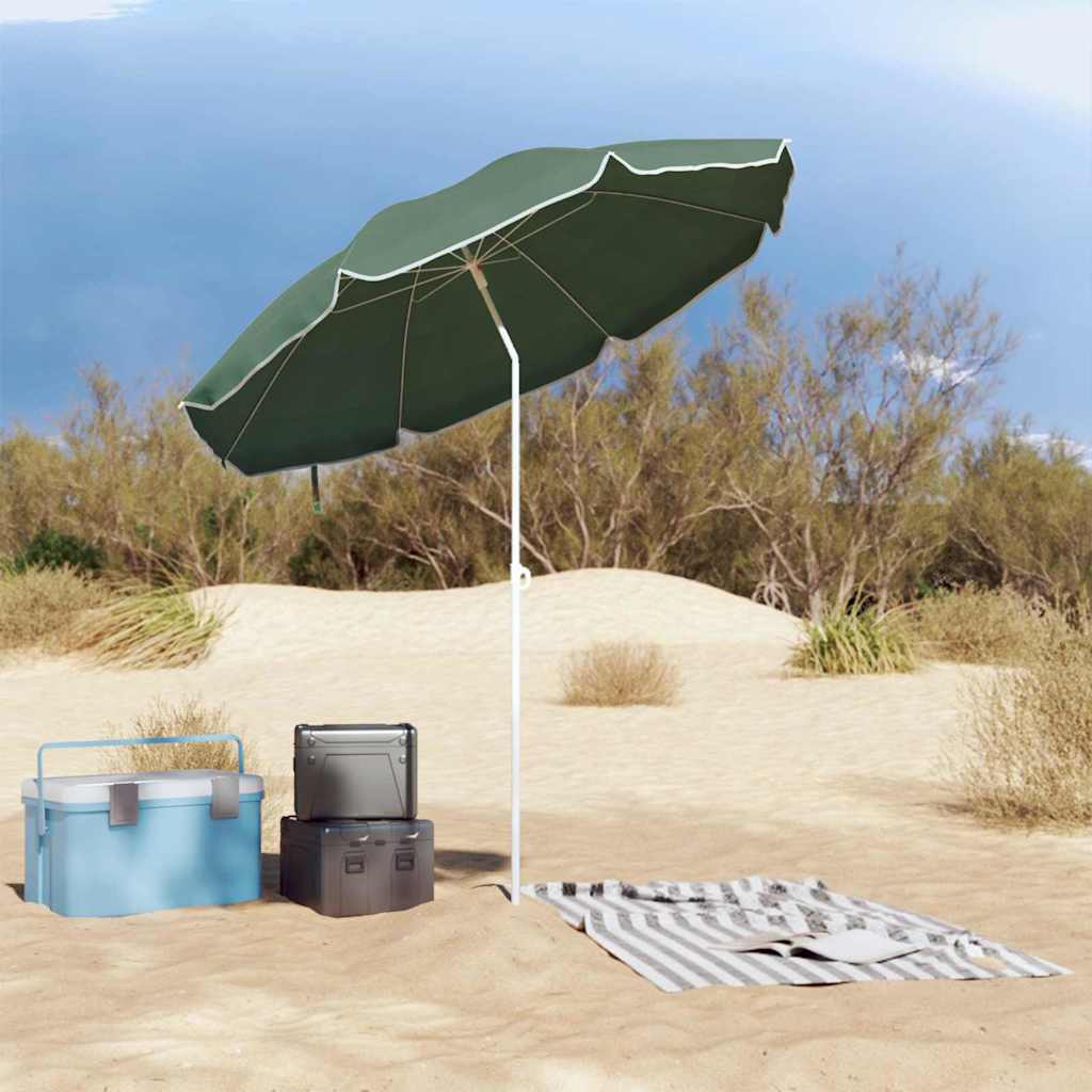 vidaXL Sonnenschirm Grün 161 x 161 x 193 cm Polyester