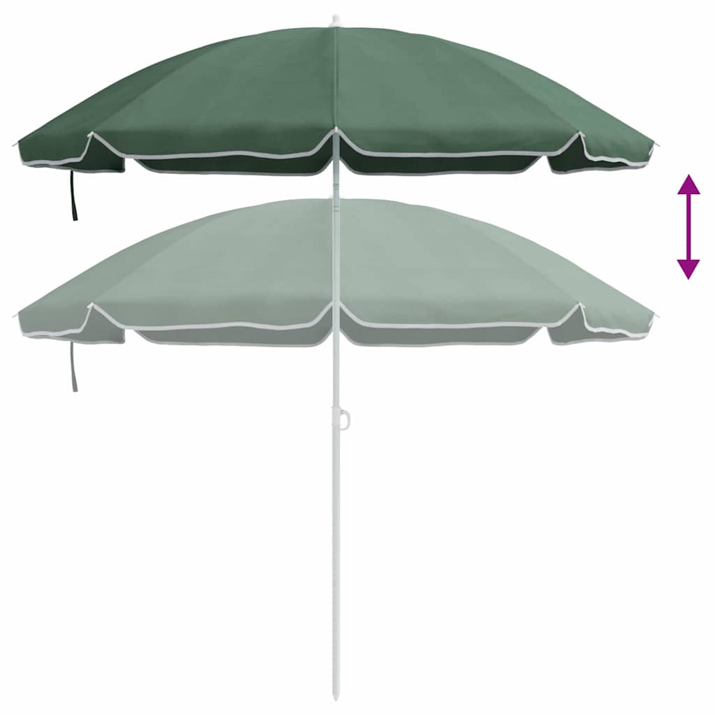vidaXL Sonnenschirm Grün 161 x 161 x 193 cm Polyester