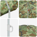 vidaXL Sonnenschirm Tarnung 161 x 161 x 193 cm Polyester