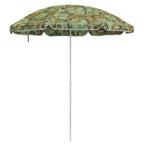 vidaXL Strandparasol Tarnung 206 x 206 x 212 cm Polyester und Metall