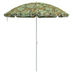 vidaXL Strandparasol Tarnung 206 x 206 x 212 cm Polyester und Metall