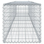 vidaXL Gabionenkorb mit Deckel 400x50x50 cm Verzinktes Eisen