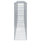vidaXL Gabionen mit Deckel 400x50x150 cm Verzinktes Eisen