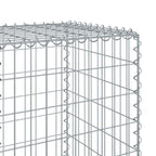 vidaXL Gabionen mit Deckel 400x50x150 cm Verzinktes Eisen