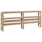 vidaXL Kopfteil mit Ablagen 200 cm Massivholz Kiefer