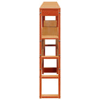 vidaXL Kopfteil mit Ablagen Wachsbraun 200 cm Massivholz Kiefer