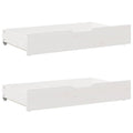 vidaXL Bettschubladen 2 Stk. Weiß 95x55x17 cm Massivholz Kiefer