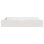 vidaXL Bettschubladen 2 Stk. Weiß 95x55x17 cm Massivholz Kiefer
