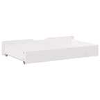 vidaXL Bettschubladen 2 Stk. Weiß 95x55x17 cm Massivholz Kiefer
