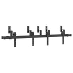 vidaXL Schiebetürbeschlag-Set 152,5 cm Stahl Schwarz