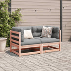 vidaXL 2-tlg. Garten-Sofagarnitur mit Kissen Massivholz Douglasie