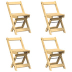 vidaXL 5-tlg. Butterfly-Esstisch-Set Corona Wachsbraun Kiefernholz