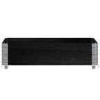vidaXL Paletten-Aufsatzrahmen Schwarz 80x60 cm Massivholz Kiefer