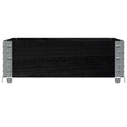 vidaXL Paletten-Aufsatzrahmen Schwarz 80x60 cm Massivholz Kiefer