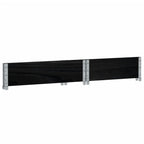 vidaXL Paletten-Aufsatzrahmen Schwarz 80x60 cm Massivholz Kiefer