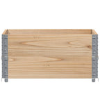 vidaXL Paletten-Aufsatzrahmen 2 Stk. 80x60 cm Massivholz Kiefer