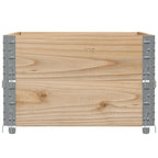 vidaXL Paletten-Aufsatzrahmen 2 Stk. 80x60 cm Massivholz Kiefer
