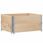 vidaXL Paletten-Aufsatzrahmen 2 Stk. 80x60 cm Massivholz Kiefer