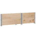 vidaXL Paletten-Aufsatzrahmen 2 Stk. 80x60 cm Massivholz Kiefer