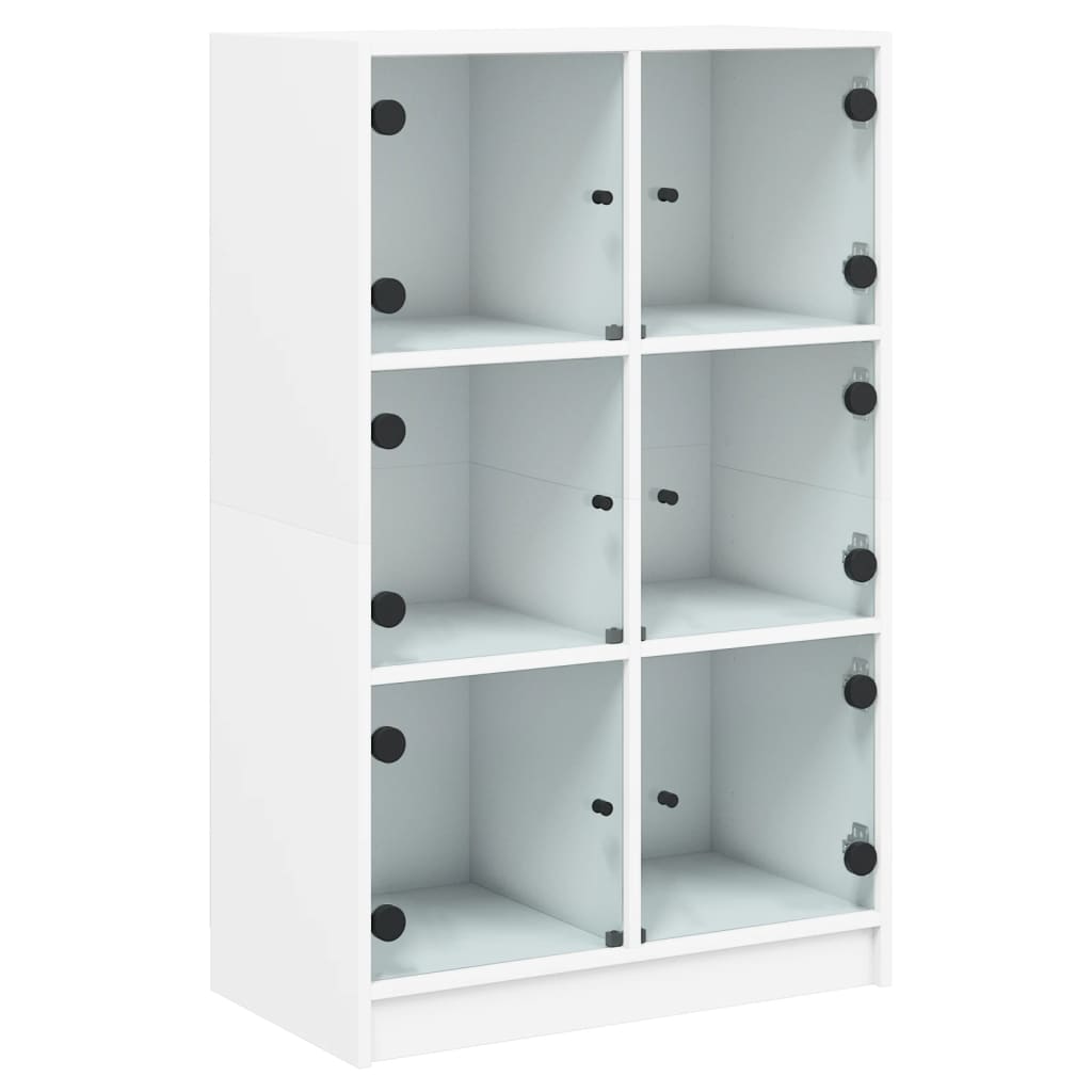 vidaXL Highboard mit Türen Weiß 68x37x109 cm Holzwerkstoff