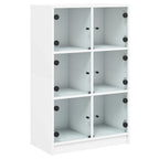 vidaXL Highboard mit Türen Weiß 68x37x109 cm Holzwerkstoff