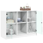 vidaXL Sideboard Weiß 102x37x75,5 cm Holzwerkstoff