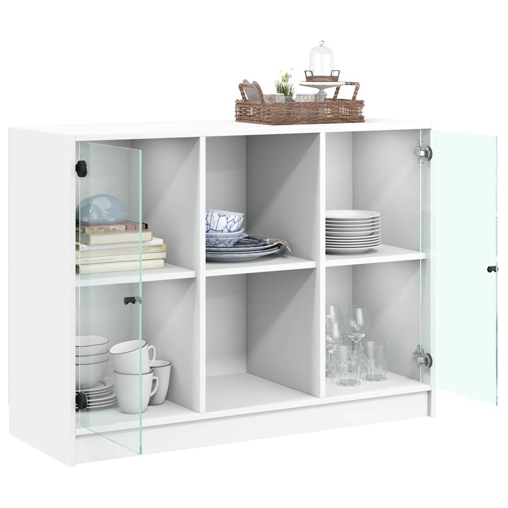 vidaXL Sideboard Weiß 102x37x75,5 cm Holzwerkstoff