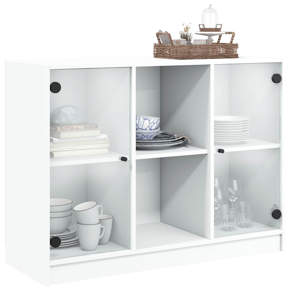 vidaXL Sideboard Weiß 102x37x75,5 cm Holzwerkstoff