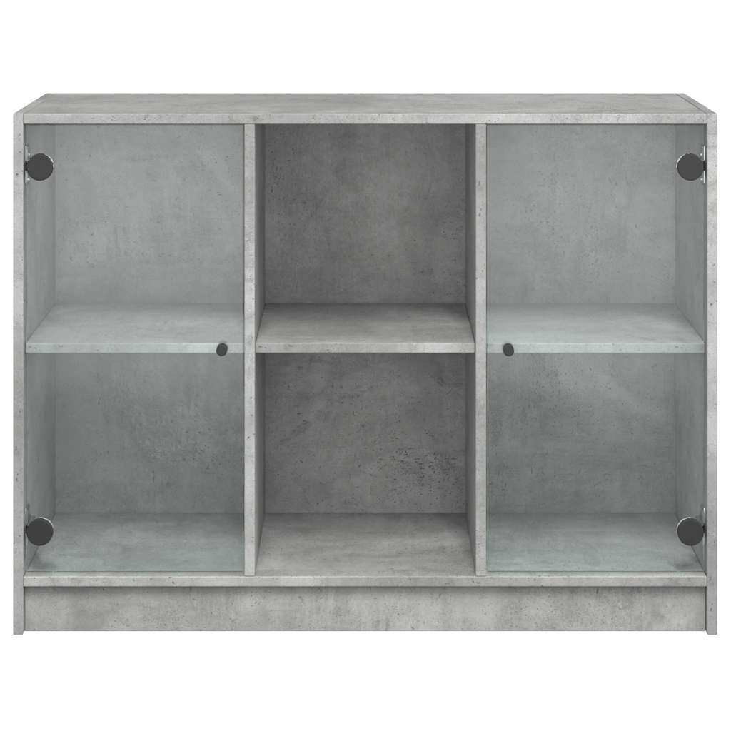 vidaXL Sideboard Betongrau 102x37x75,5 cm Holzwerkstoff