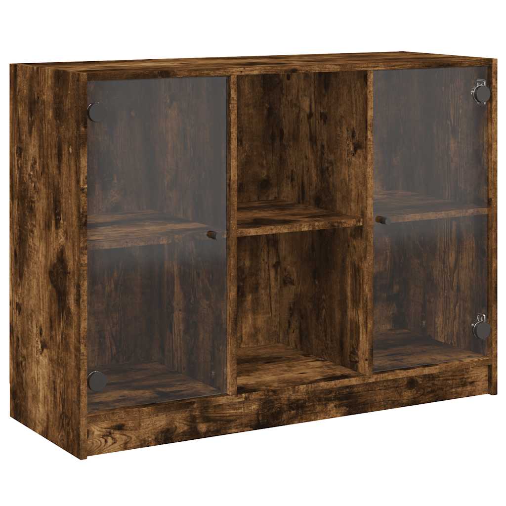vidaXL Sideboard Räuchereiche 102x37x75,5 cm Holzwerkstoff
