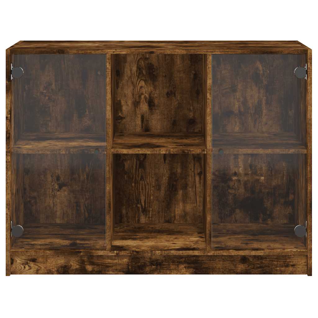 vidaXL Sideboard Räuchereiche 102x37x75,5 cm Holzwerkstoff