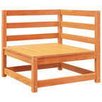 vidaXL 3-tlg. Garten-Sofagarnitur Wachsbraun Massivholz Kiefer