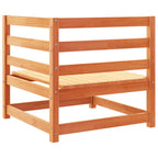 vidaXL 3-tlg. Garten-Sofagarnitur Wachsbraun Massivholz Kiefer