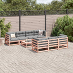 vidaXL 8-tlg. Garten-Sofagarnitur Massivholz Douglasie