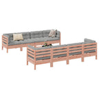 vidaXL 9-tlg. Garten-Sofagarnitur mit Kissen Massivholz Douglasie
