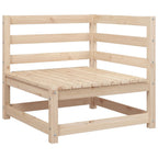 vidaXL 4-tlg. Garten-Sofagarnitur Massivholz Kiefer