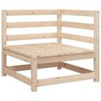 vidaXL 9-tlg. Garten-Sofagarnitur Massivholz Kiefer