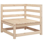 vidaXL 10-tlg. Garten-Sofagarnitur Massivholz Kiefer