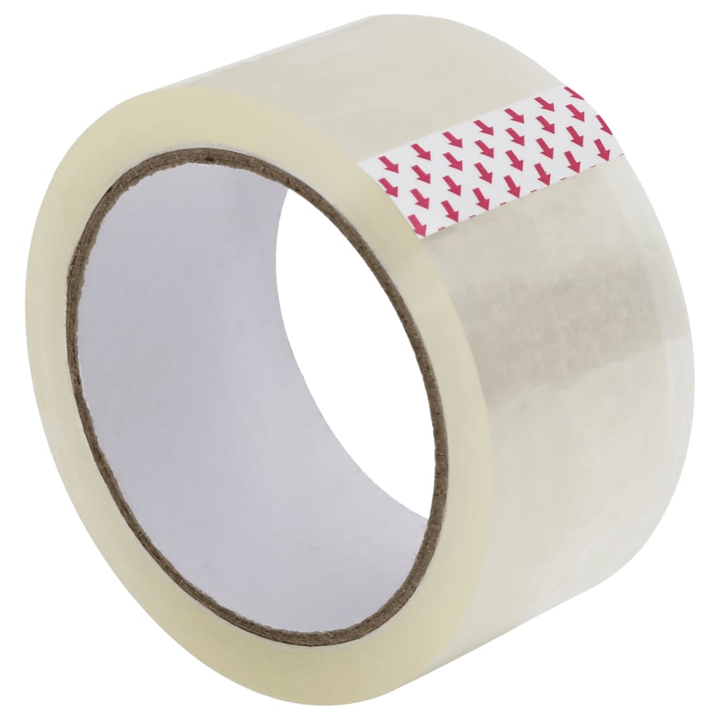 vidaXL Paketklebeband 72 Stk. Transparent 48 mm x 66 m