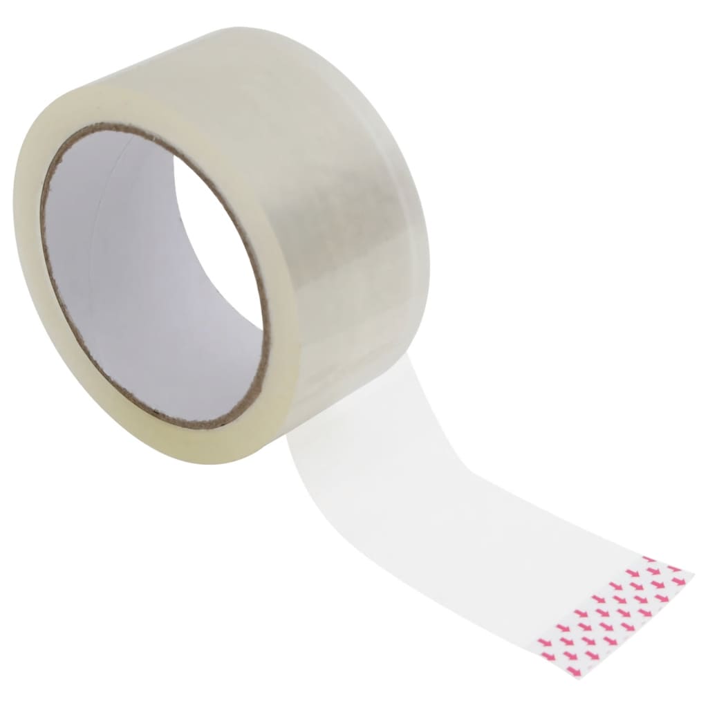vidaXL Paketklebeband 72 Stk. Transparent 48 mm x 66 m